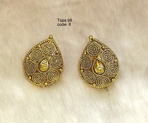 Copper Alloy Earring Tops