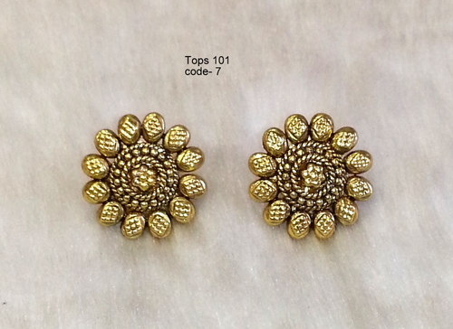 Antique Earring Tops - Copper Alloy , Exquisite Handcrafted Designs with Alluring Trendy Appeal