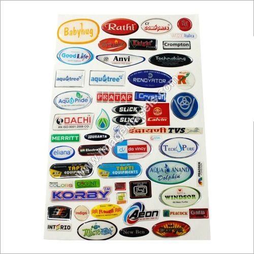 Custom Logo Epoxy Sticker