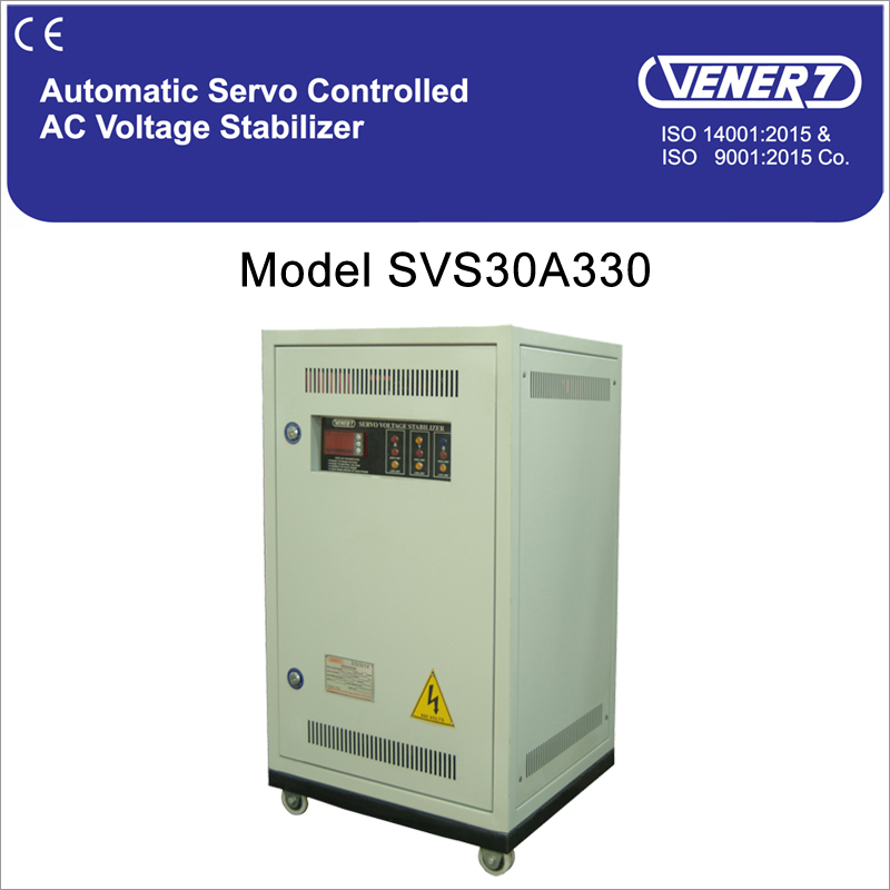 30kVA Automatic Servo Controlled Air Cooled Voltage Stabilizer