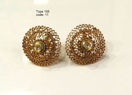 Copper Alloy Earring Tops