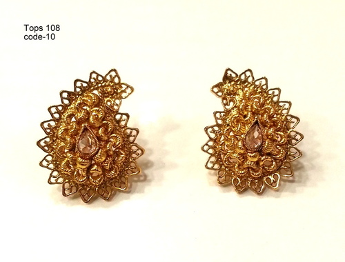 Copper Alloy Earring Tops