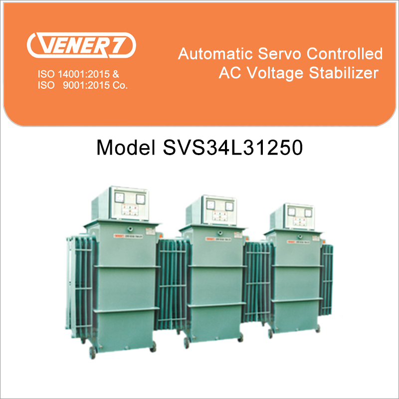 1250kVA Automatic Servo Controlled Oil Cooled Voltage Stabilizer