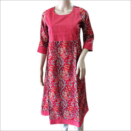 Red Cotton Kurti
