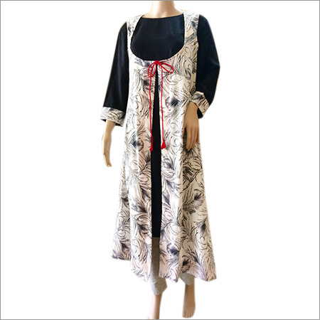 Digital Print Layered Dress Decoration Material: Cloths