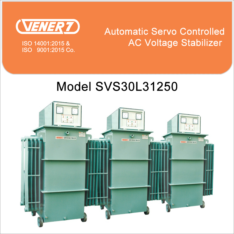 1250kVA 1805 Amps Automatic Servo Controlled Oil Cooled Voltage Stabilizer