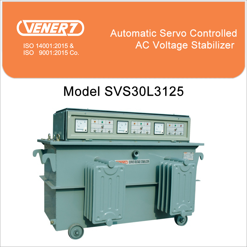 125kVA 180 Amps Automatic Servo Controlled Oil Cooled Voltage Stabilizer