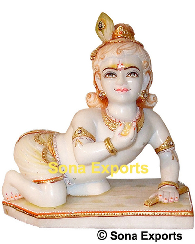 Marble Laddu Gopal Moorti Statue