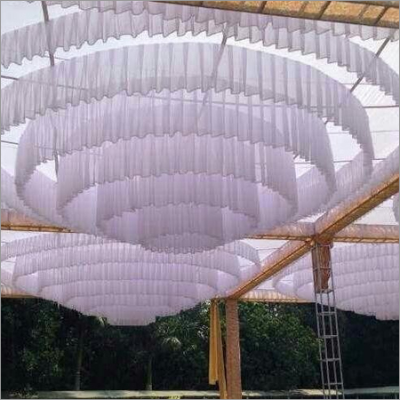 White Ceiling Round Shamiyana