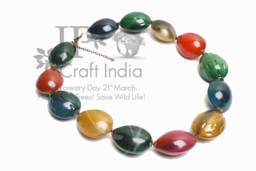 Resin Beaded Bracelet - Multi-Color, Customizable Shape, Size & Patterns | Fashionable, Odorless, Perfect for Anniversary, Engagement, Gift, Party, Wedding