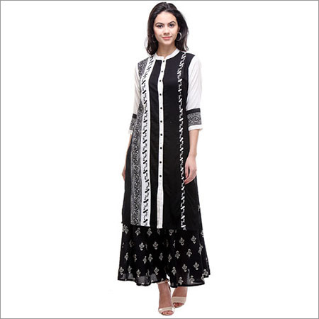 Casual Ladies Kurtis Decoration Material: Cloths