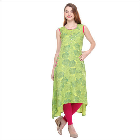 Cotton Office Wear Kurti Decoration Material: Cloths