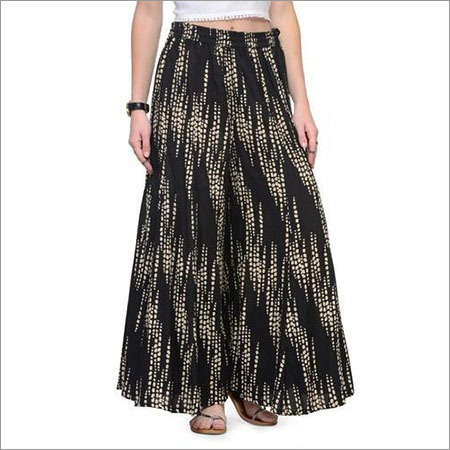 Black Stylish Printed Palazzo