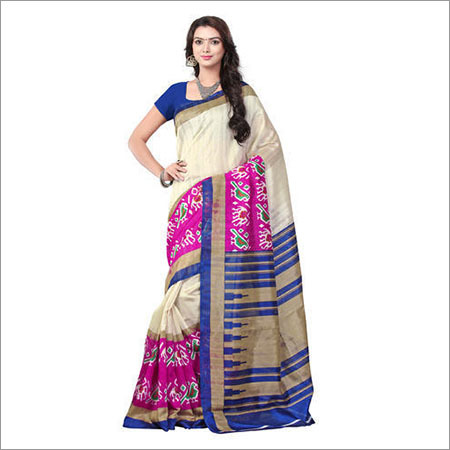 Multi Coloured Bhagalpuri Silk Sarees - 5.5 Meters, 44 Inches | Soft Texture, Vibrant Colors, Easy to Drape, Smooth Finish