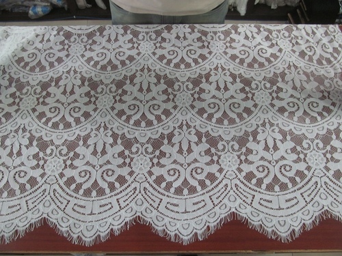 Shantallay Fabrics - Lace 150cm White, Embroidered Pattern | Elegant Design, Durable Material, Versatile Use