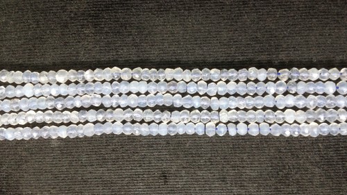 Chalcedony Faceted Beads - 4-5 mm, Blue Stone Beads with Premium Quality Finish