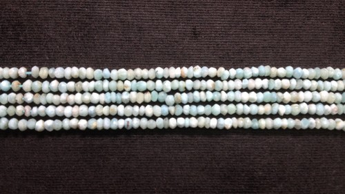 Stone Larimar Faceted Beads