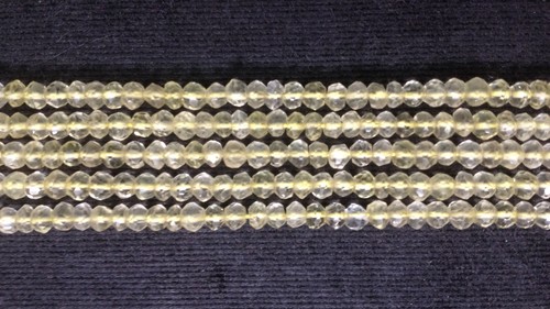 Stone Lemon Faceted Beads