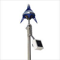 Ese Air Terminal - Stainless Steel, 200m Height, 65 Degree Protection Angle | Station Type, Blue Design