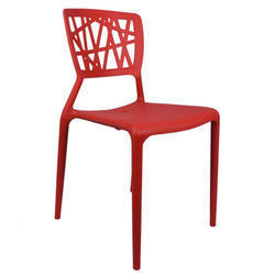 Red Eliminar Plastic Molded Chair