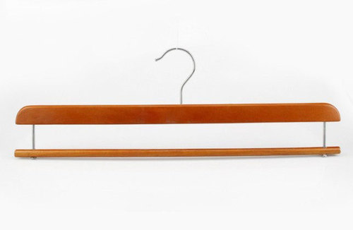 Wooden Blanket Hanger with slide bar