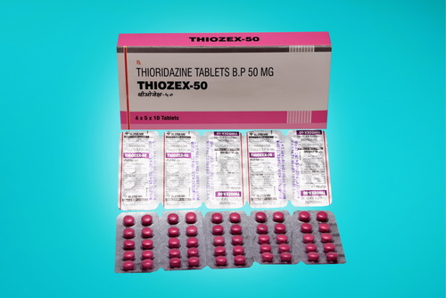 Thioridazine - 50 mg Tablets | Phenothiazine Class, Mental Health Support for Schizophrenia, Reduces Aggression and Hallucinations
