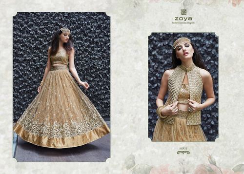 BANGLORI SILK FABRICS LENGHA WORK SUITS ZOYA 16003