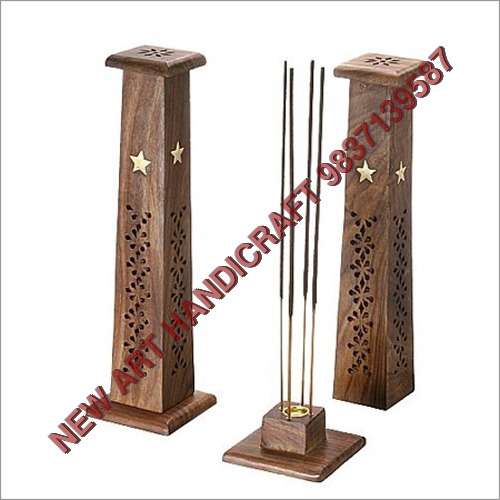 Hand Carved Wooden Incense Stick Holder