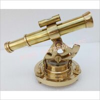 Brass Theodolite Alidade Telescope Compass Instrument