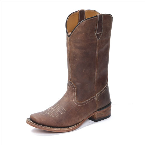 Leather Mens Cowboy Shoes