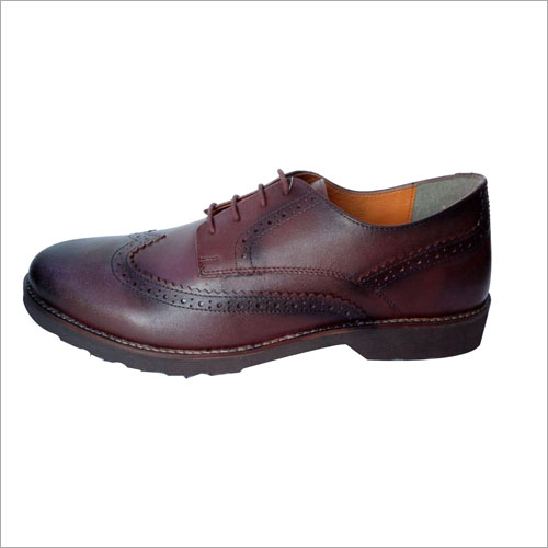 Mens Casual Shoes - Leather, Various Sizes, Brown | Lace-up, Breathable Comfort, Durable Design, Long-lasting, Stylish Brogue Style