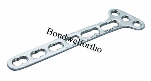 Orthopaedic Implants - 3.5mm Small T Plates Oblique Angled, Stainless Steel & Titanium GR-5, 3 to 9 Holes Variants, Lightweight, Corrosion Resistant, Functional Efficiency