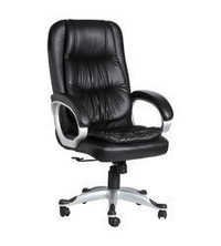 Work Station Chair - Leatherette, 21x16 Inch Seat, 28 Inch Back, Metal Base, Adjustable Ergonomic Design