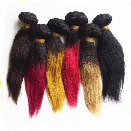 Virgin color straight human hair extension