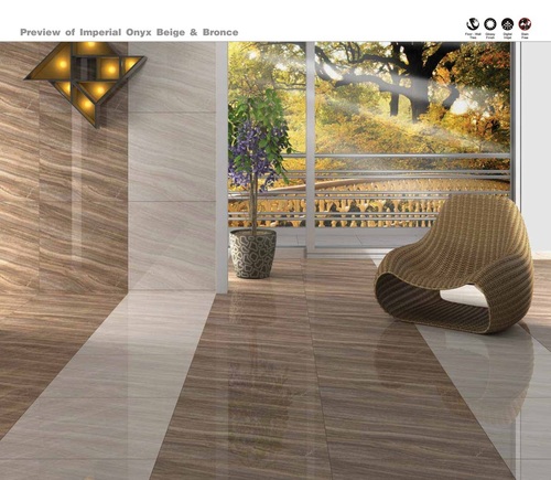Ceramic Italian Marble Imperial Onyx & Bronce Floor Tilles