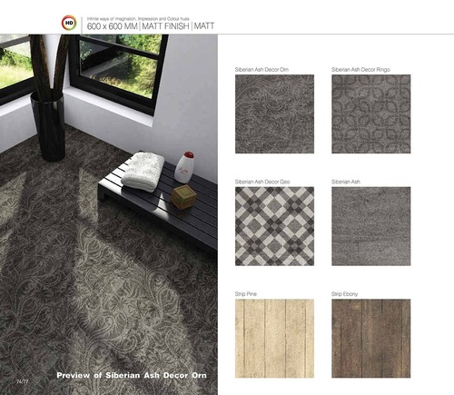 Any Matt Finish Designer Floor Tiles