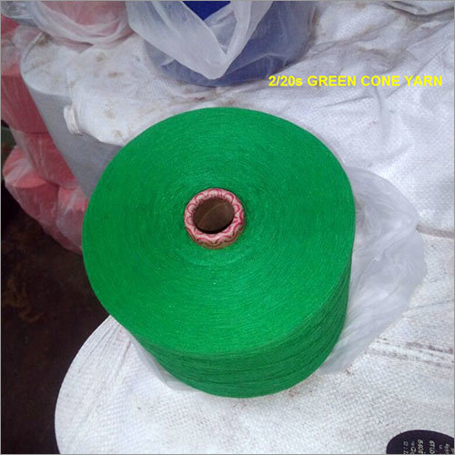 2-20s Green Cone Yarn