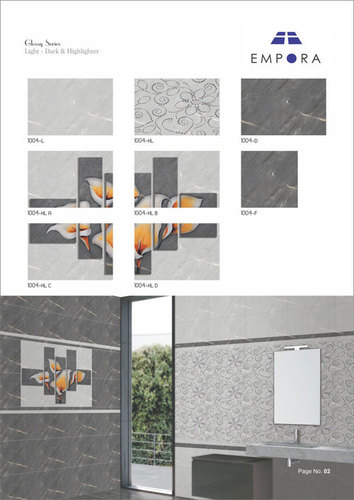 Glossy Series Designer Wall Tiles 30x45