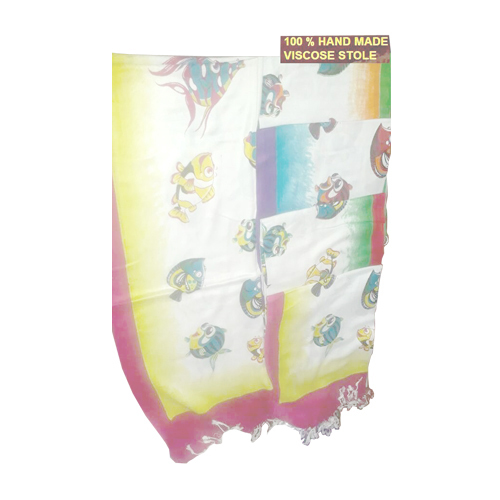 100 Percent Hand Made Viscose Stole