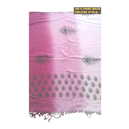 100 Percent Hand Made Viscose Stole
