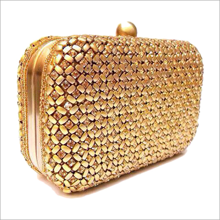 Golden Clutch Bag