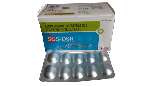 Sos-Dsr Capsule (Esomperazole 40 Mg + Domperidone 30 Mg Capsules) Age Group: Adult