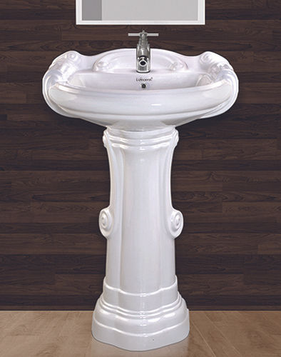 Big Sterling Pedestal Wash Basin