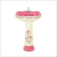 Sticker Series Pedestal Wash Basin