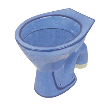 Rustic Blue Color Toilet Commode