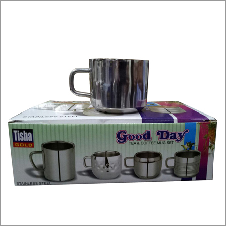 Steel Tea and Coffee Mug Set