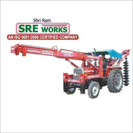 Tractor Crane Post Hole Digger