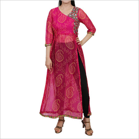 Ladies Fancy Slit Cut Kurtis
