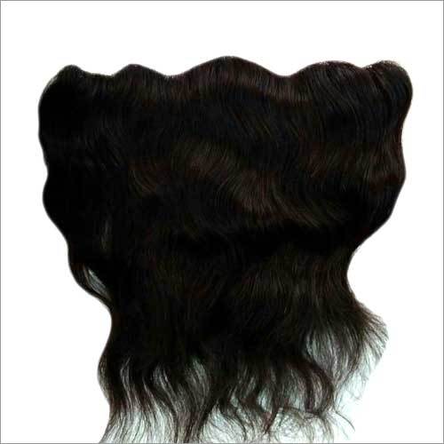 Frontal Wave Hair - Human Hair 13 Inches Black, 130% Density, Body Wave Lace Weft | Natural Look, Soft Texture, Versatile Styling, Comfortable Fit, Breathable