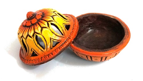 Bowl Tea Light Holder Natural Finish